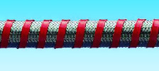 Цветовое маркировочное спиральное покрытие из тефлона